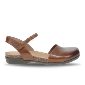 Dansko Womens Rowan Leather Sandals - Tan Color