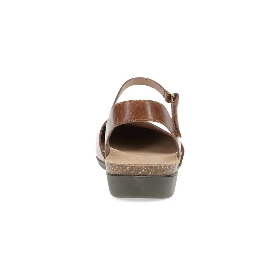 Dansko Womens Rowan Leather Sandals - Tan Color