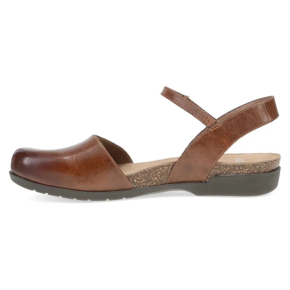 Dansko Womens Rowan Leather Sandals - Tan Color