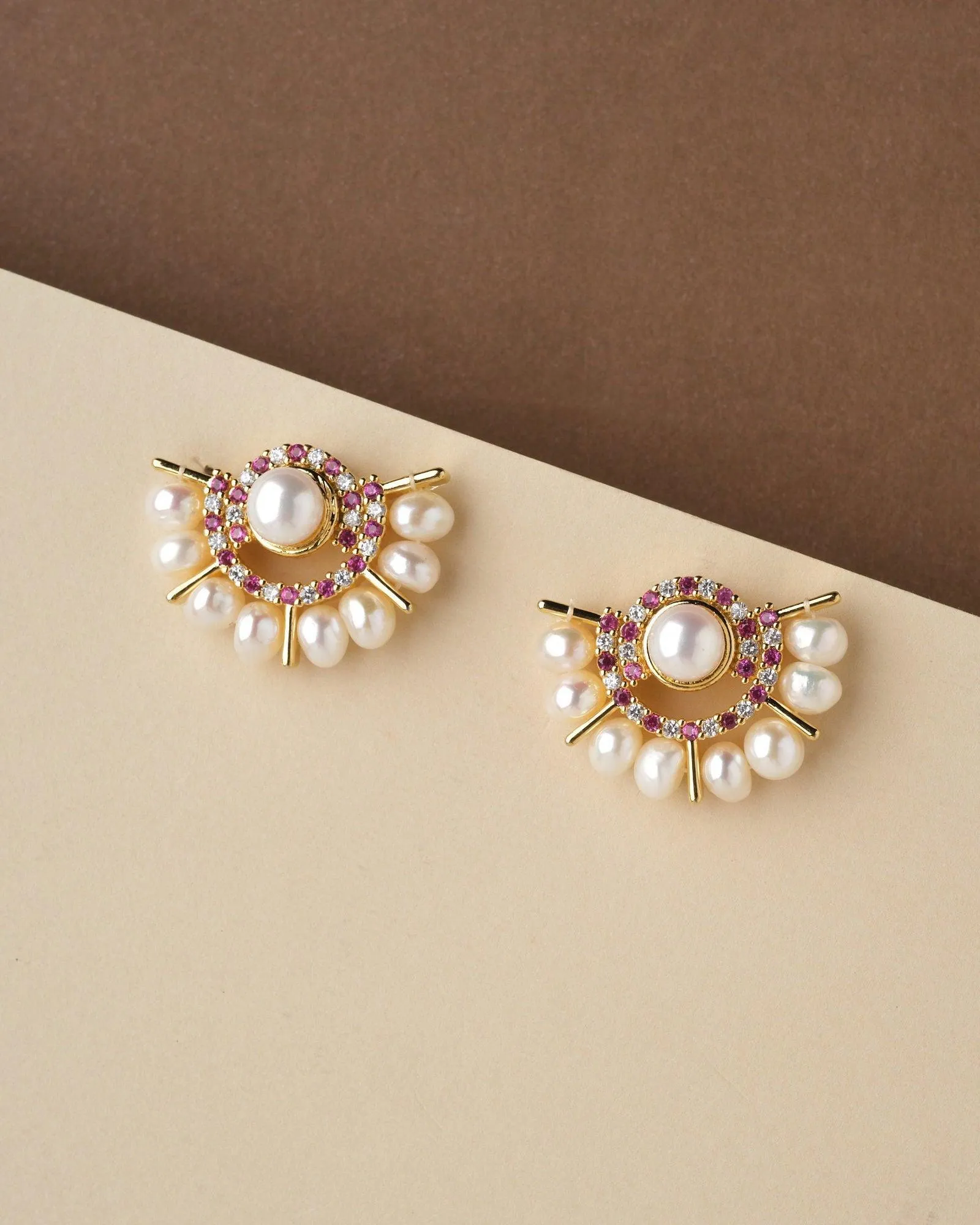 Ethnic Pearl Stud Pearl Earring