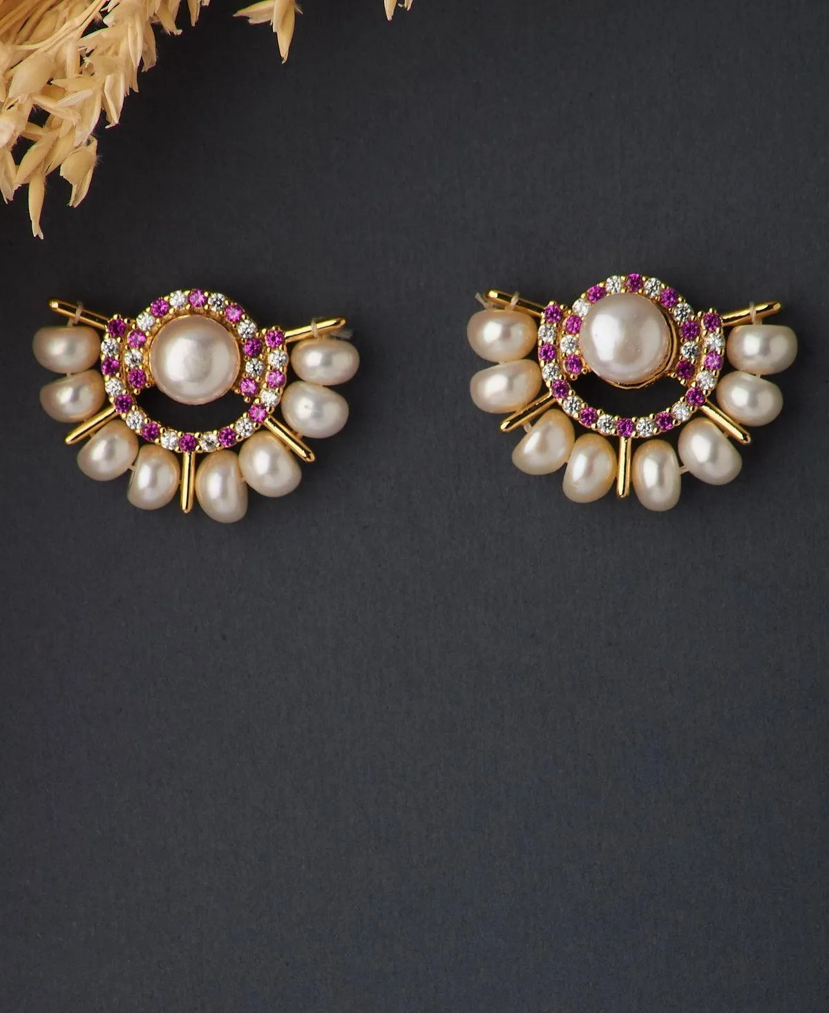 Ethnic Pearl Stud Pearl Earring