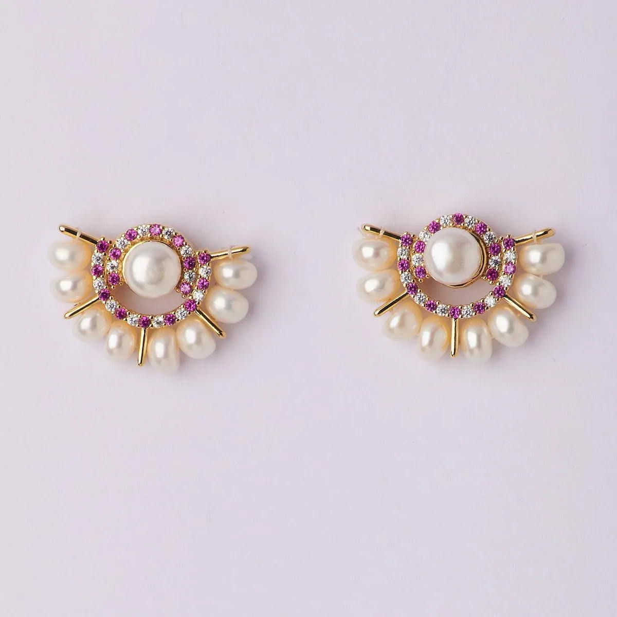 Ethnic Pearl Stud Pearl Earring