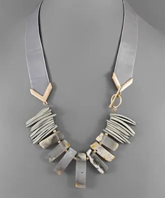 Fierce Moves Necklace - Gray