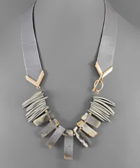 Fierce Moves Necklace - Gray