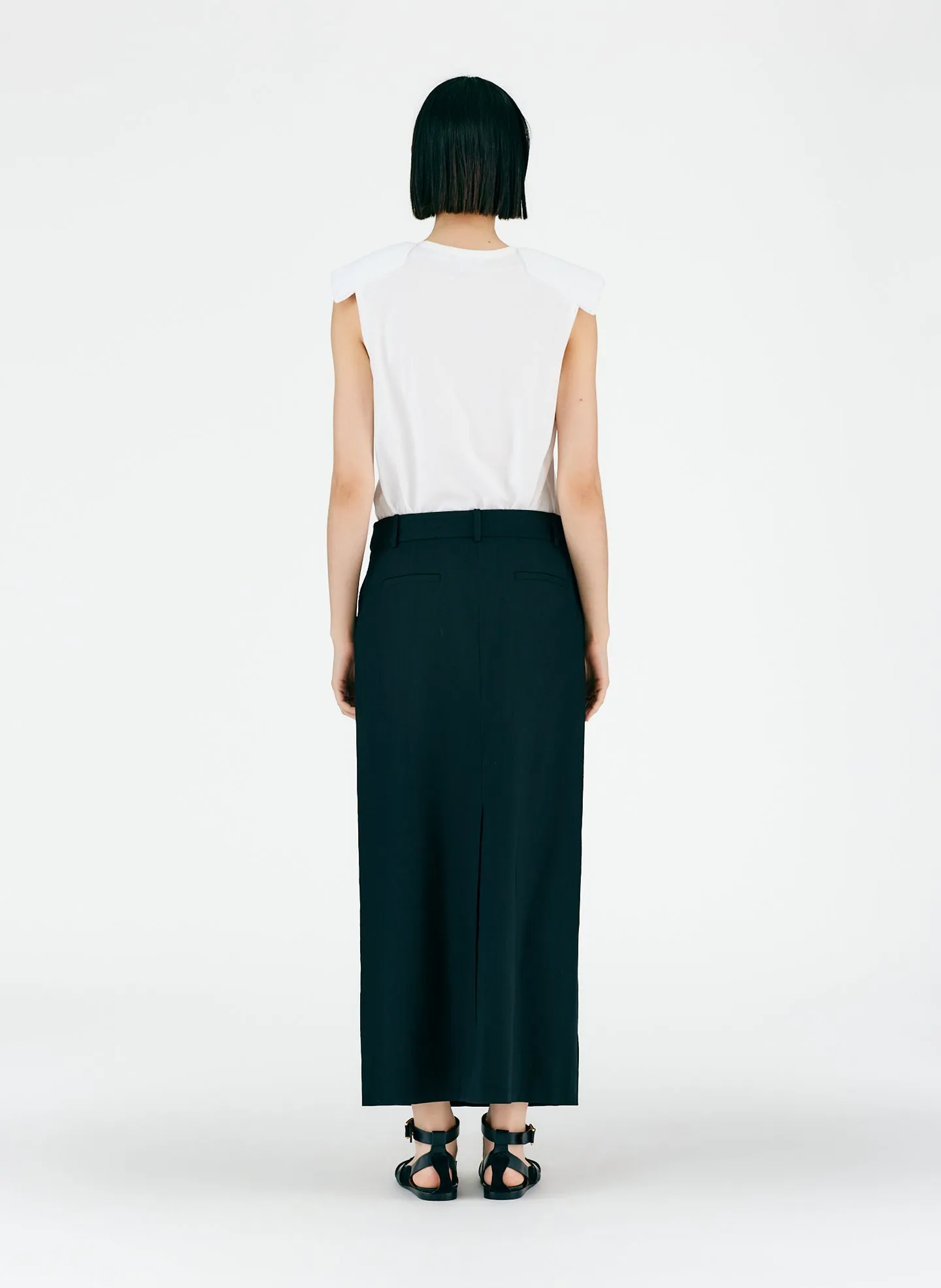 Fluid Suiting Maxi Trouser Skirt