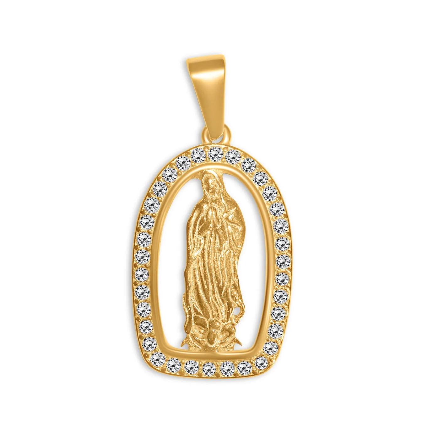 Gold Diamond Religious Pendant