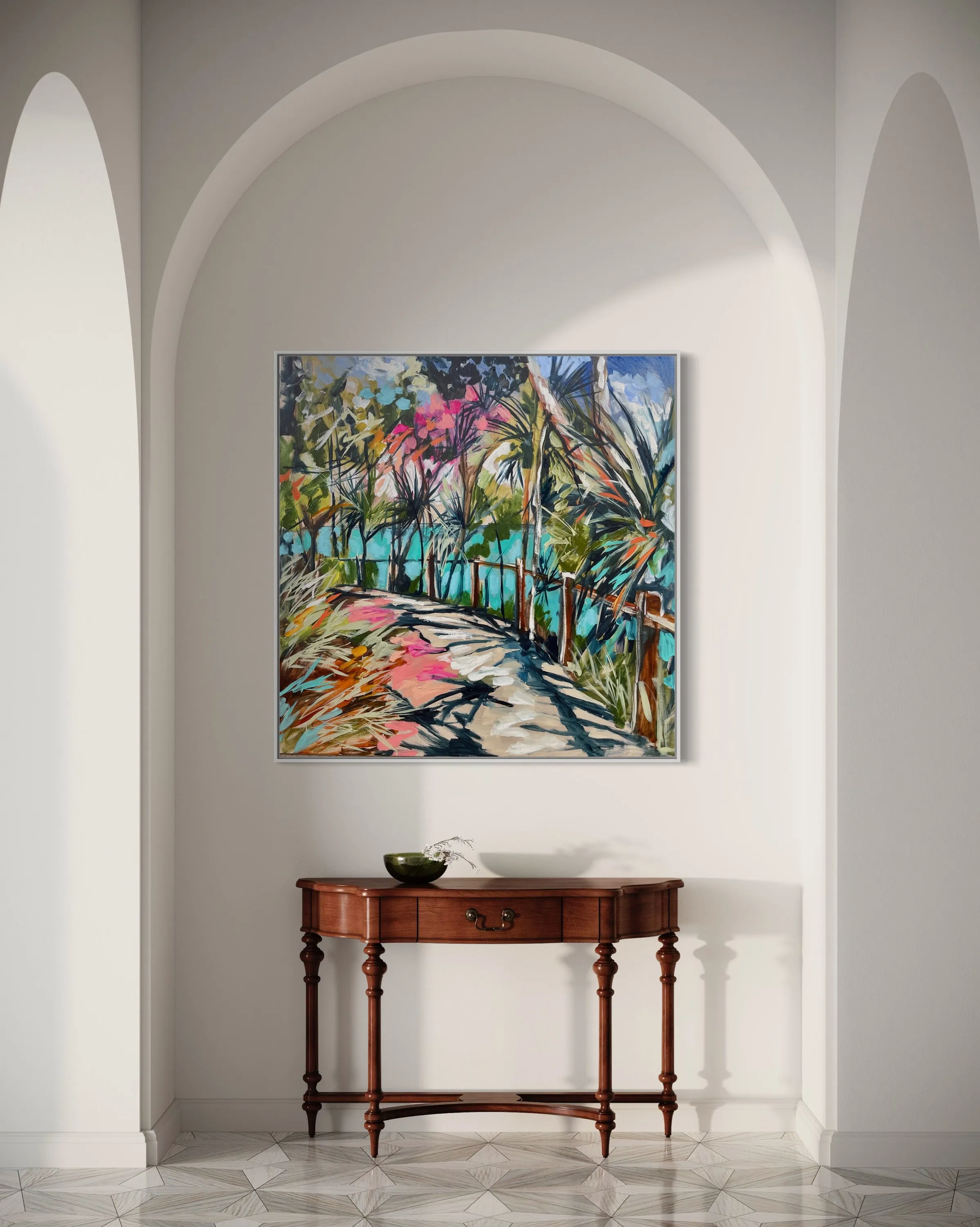 Hidden Gem - Noosa National Park -original on gallery canvas - 90x90 Cm