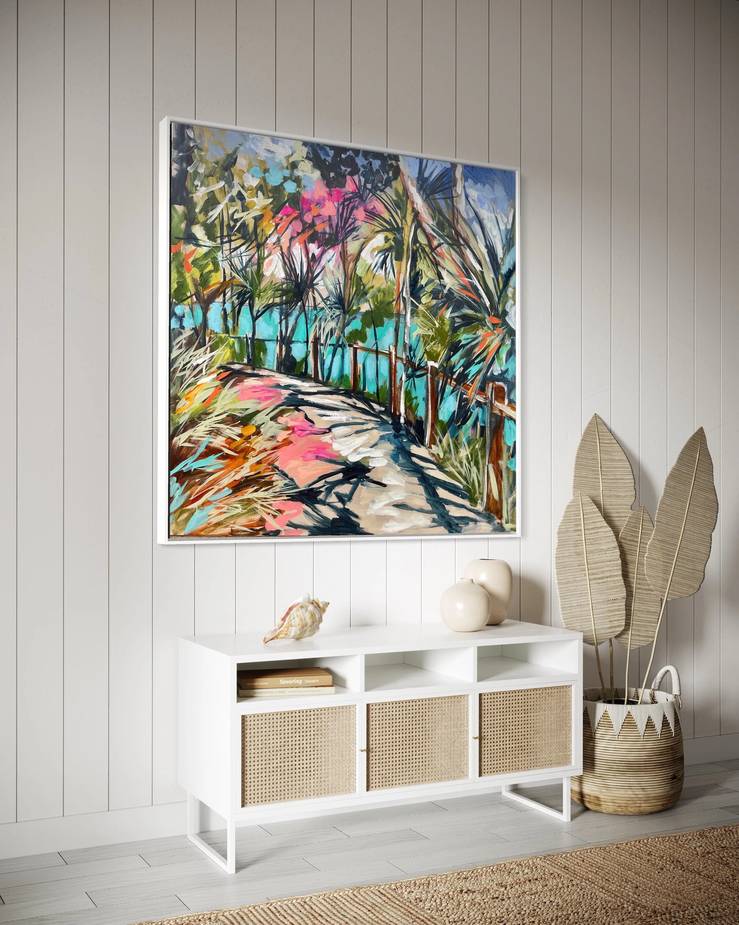 Hidden Gem - Noosa National Park -original on gallery canvas - 90x90 Cm