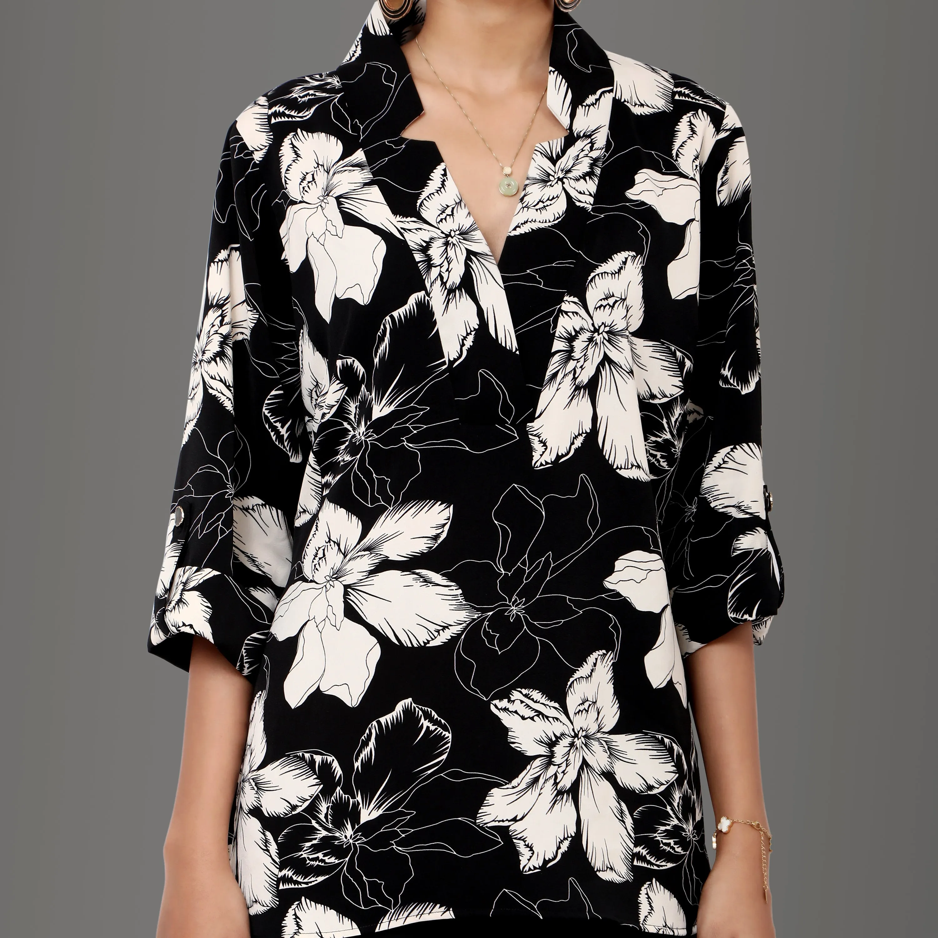 Irina floral printed top