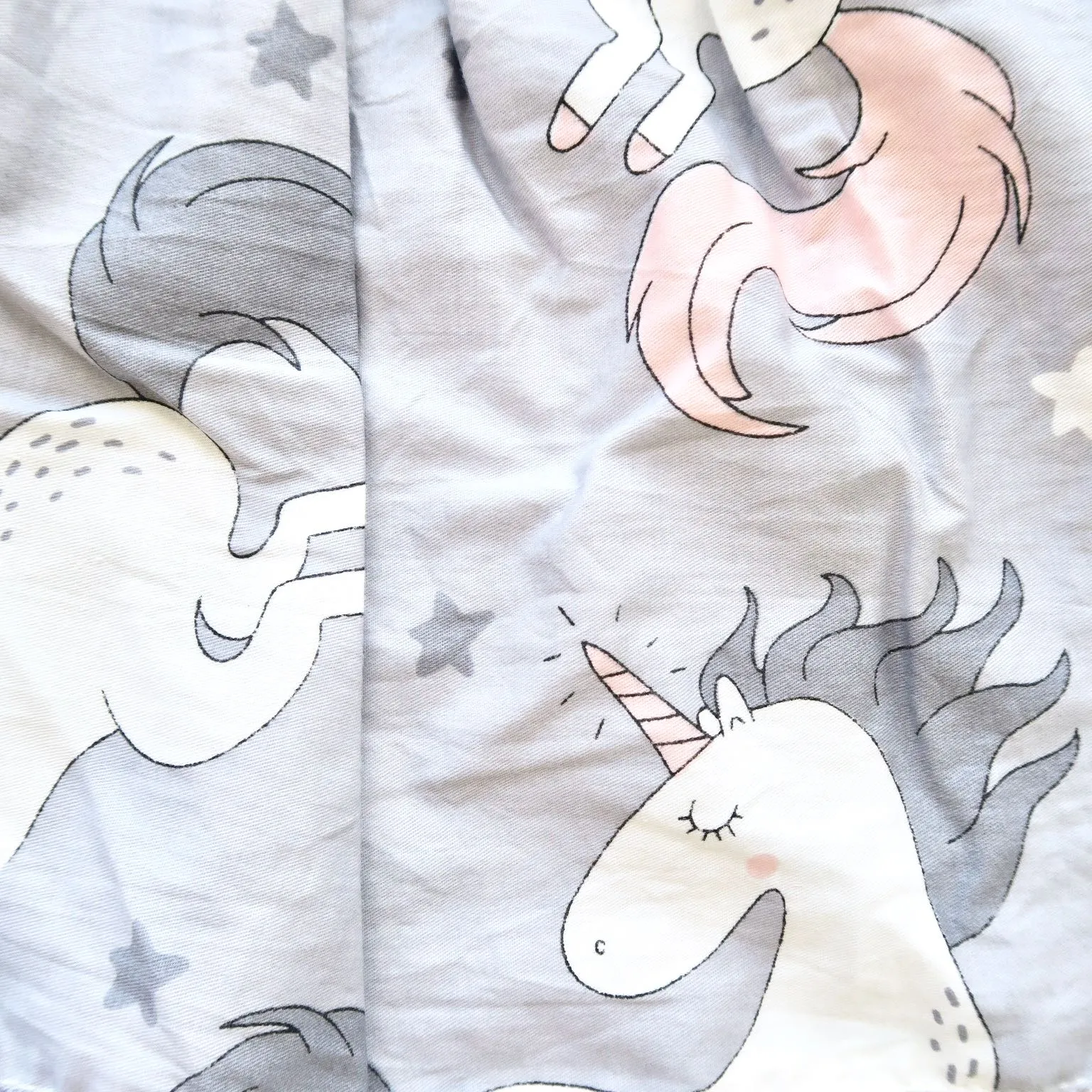 Iris Dress in Unicorn Gray Print