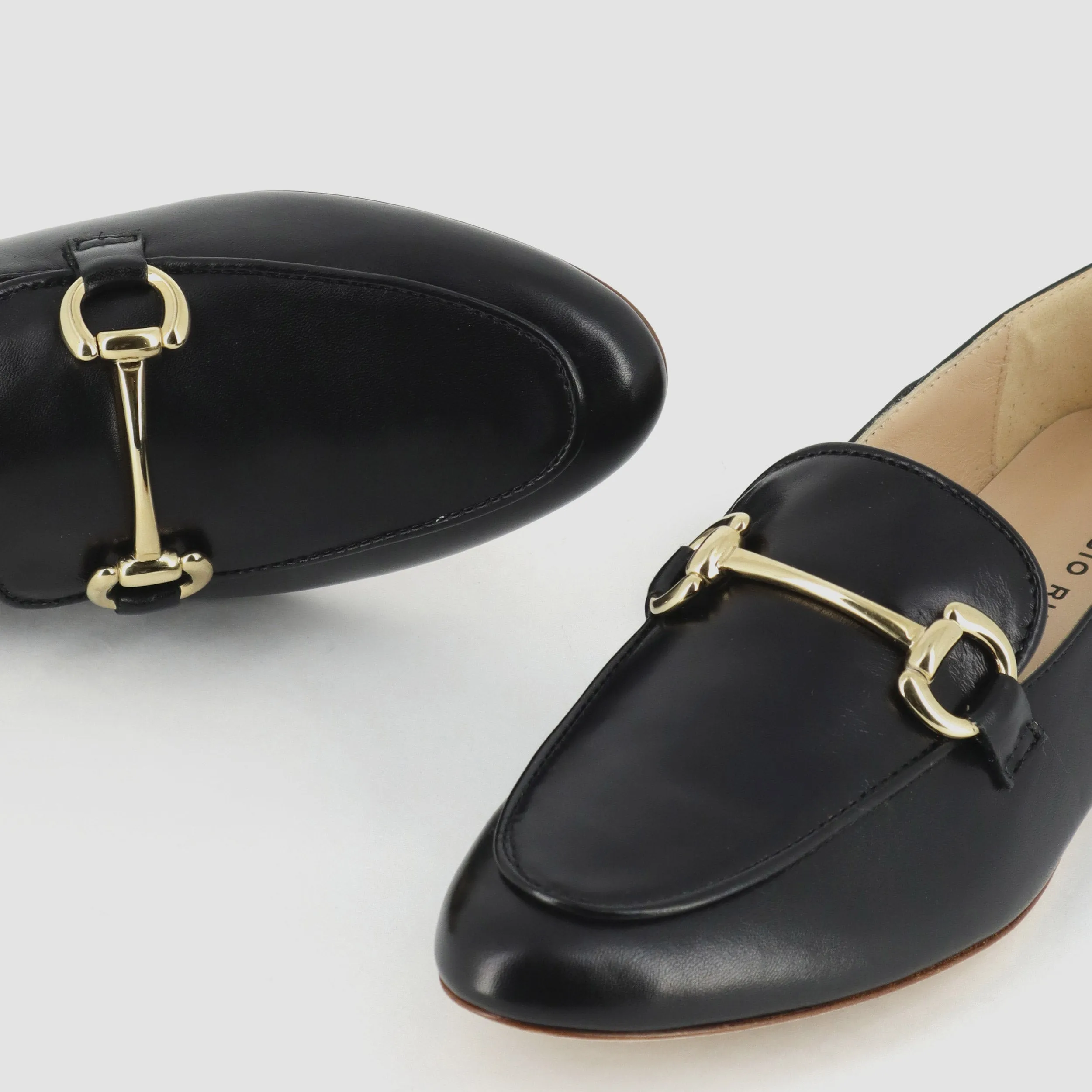 Isidora Black Nappa Loafers