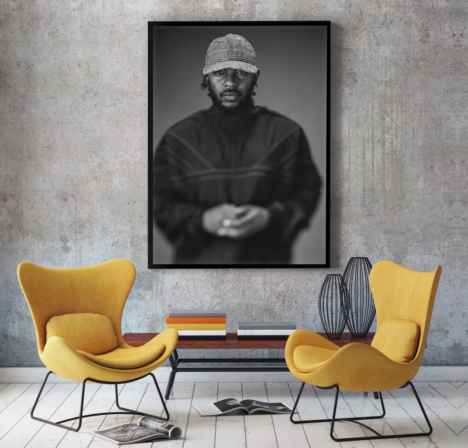 Kendrick Lamar Poster, Hip Hop Poster, Damn Home Decor, Music Poster, Rap Wall Art, Custom Poster, Canvas Poster, Rolled Canvas, Wall Art