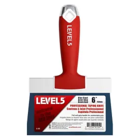 Level 5 Blue Steel Taping Knife - Soft Grip Handle