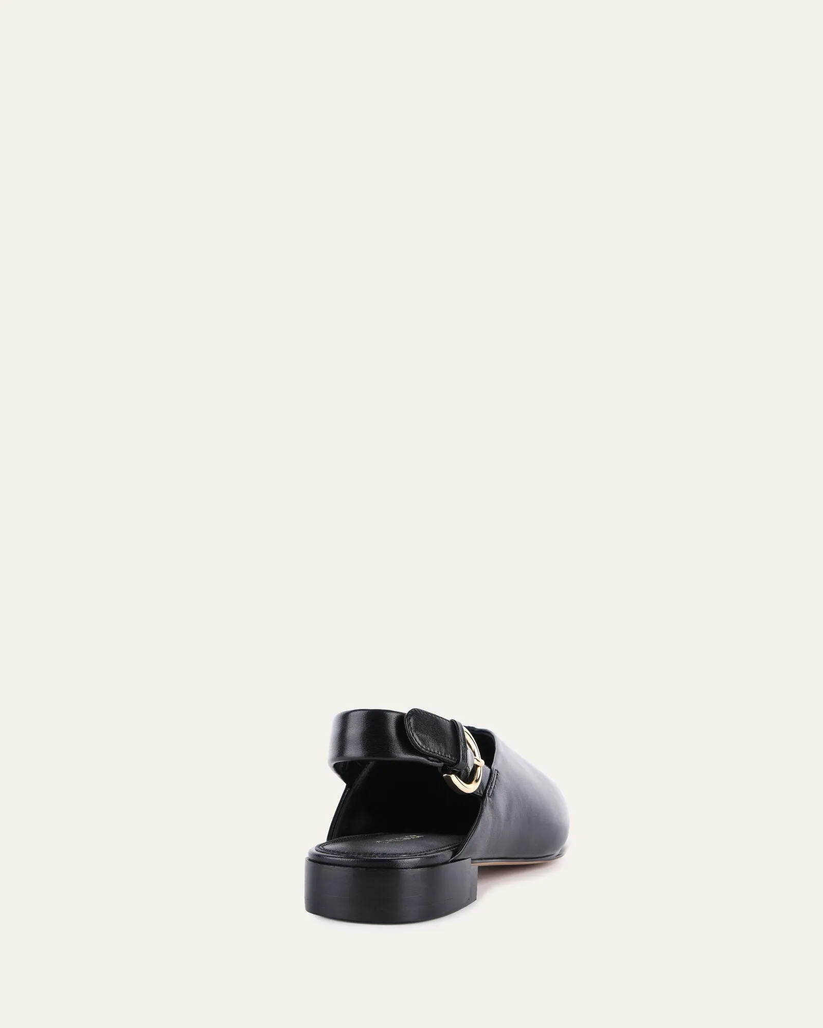 LILLIAN CASUAL FLATS BLACK LEATHER