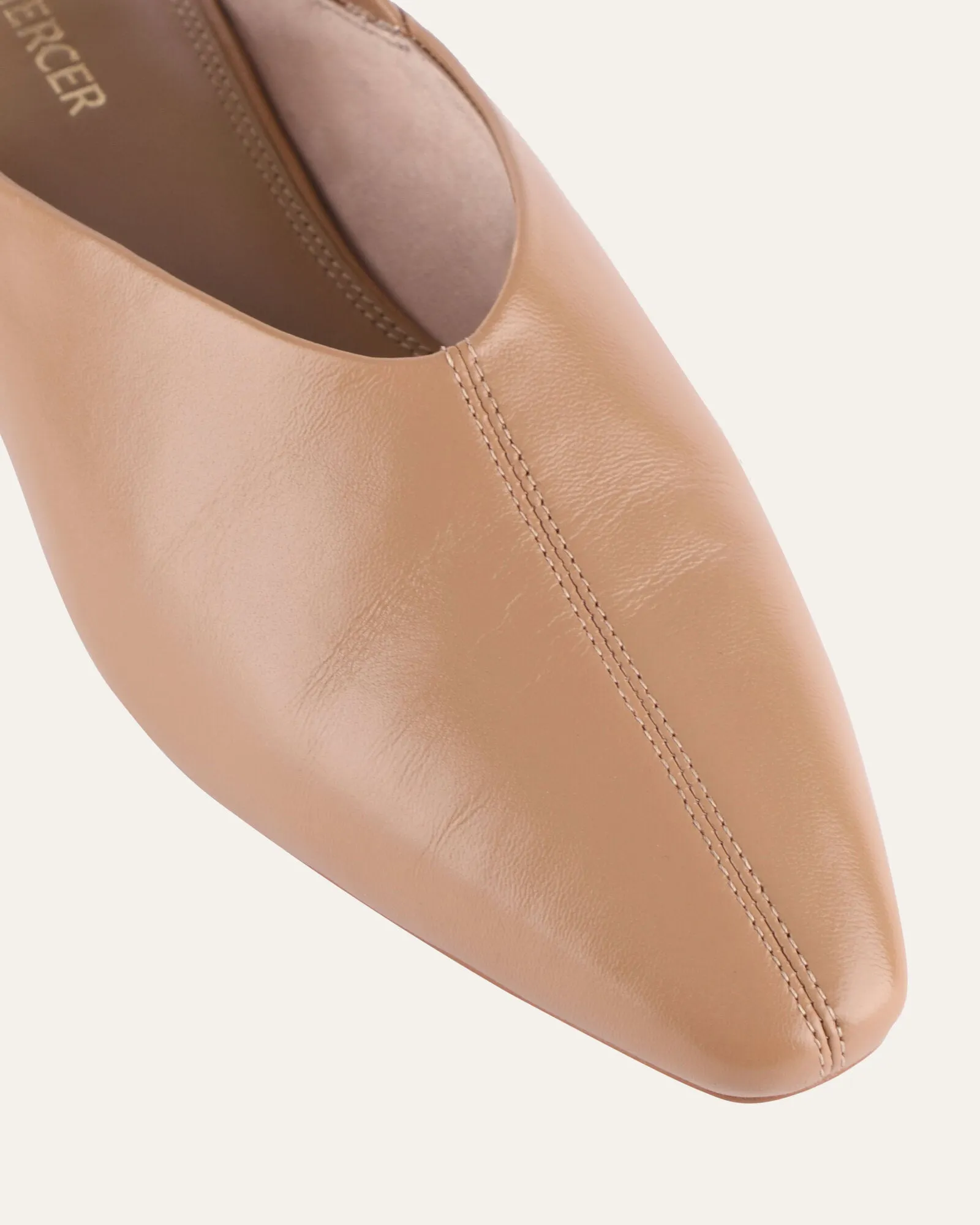 LILLIAN CASUAL FLATS TAN LEATHER