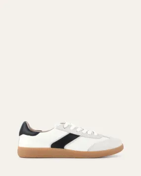 LOLA SNEAKERS WHITE BLACK LEATHER