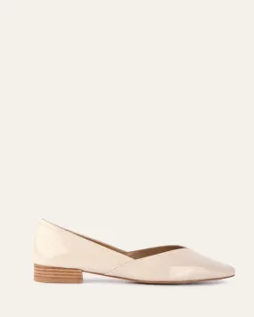 LUCENT DRESS FLATS SAND PATENT