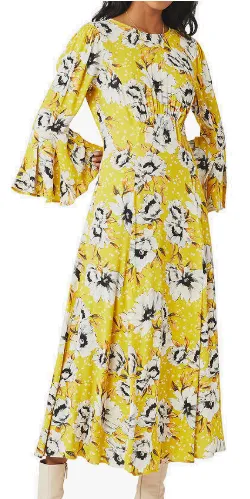 Luisa Floral Midi Dress