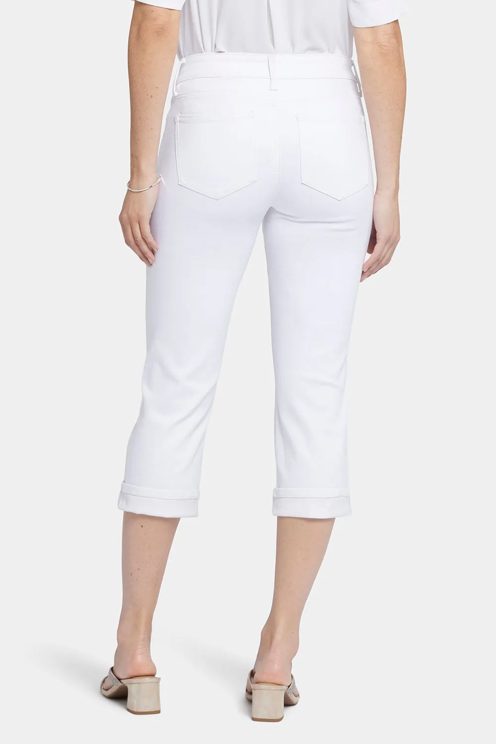 Marilyn Straight Crop Jeans - Optic White