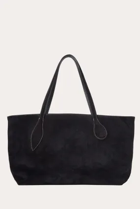 Mega Sprout Tote Black Suede