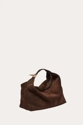 Pillow Pouch Suede Dark Brown