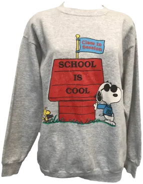 "School is Cool" Snoopy Crewneck Sweatshirt