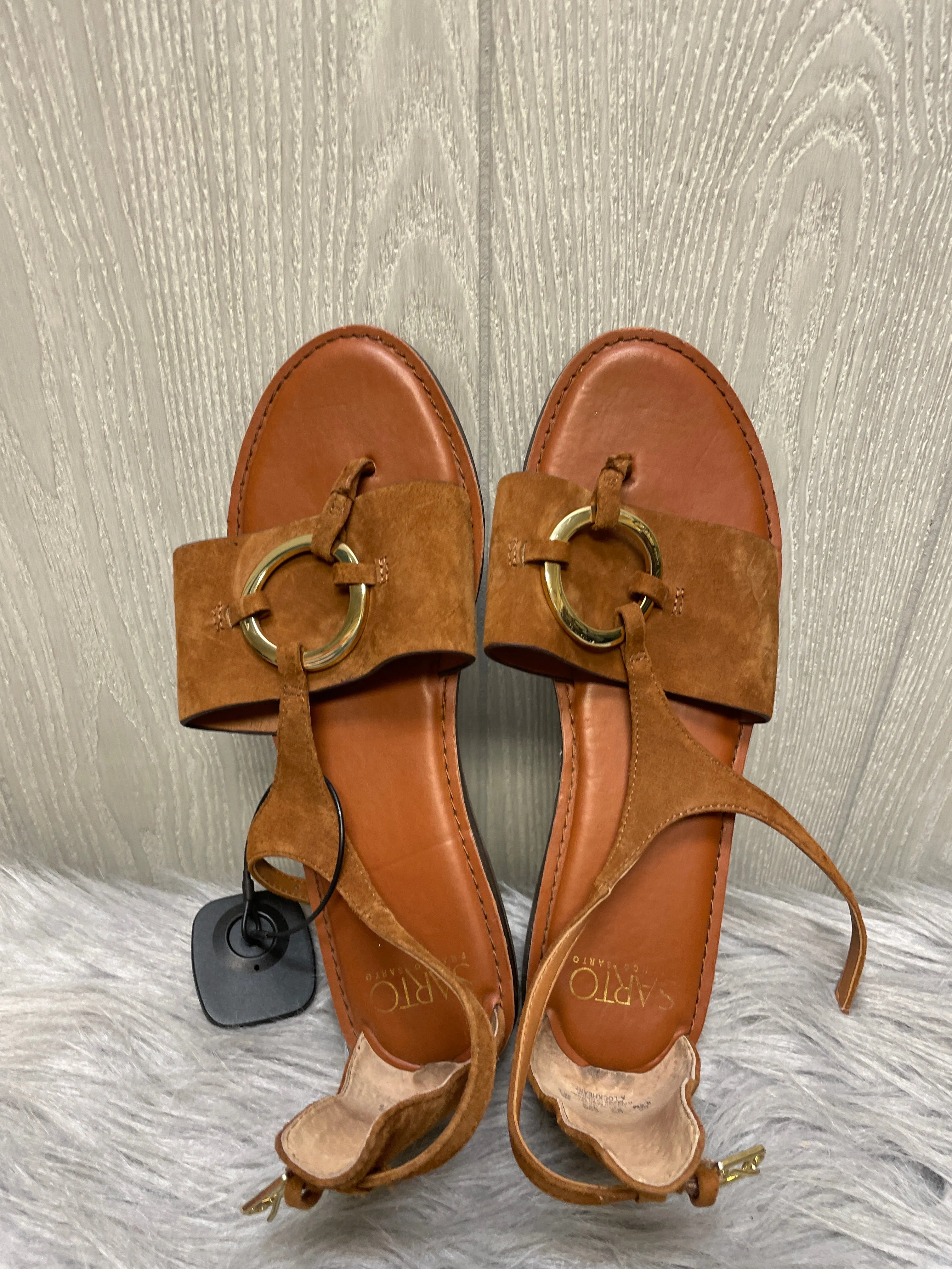 Sandals Flats By Franco Sarto In Brown, Size: 8.5