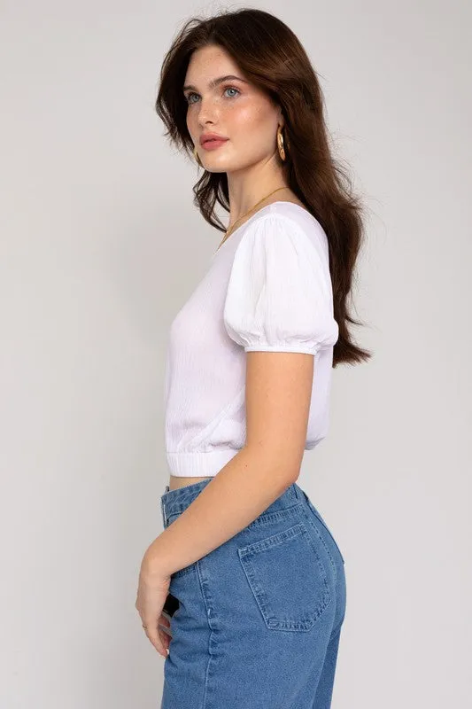 S/S ONE SHOULDER TOP