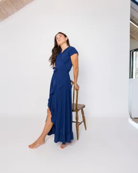 Stella Wrap Dress  | Navy