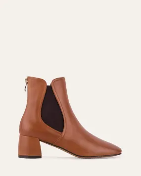 STEVIE MID ANKLE BOOTS TAN LEATHER