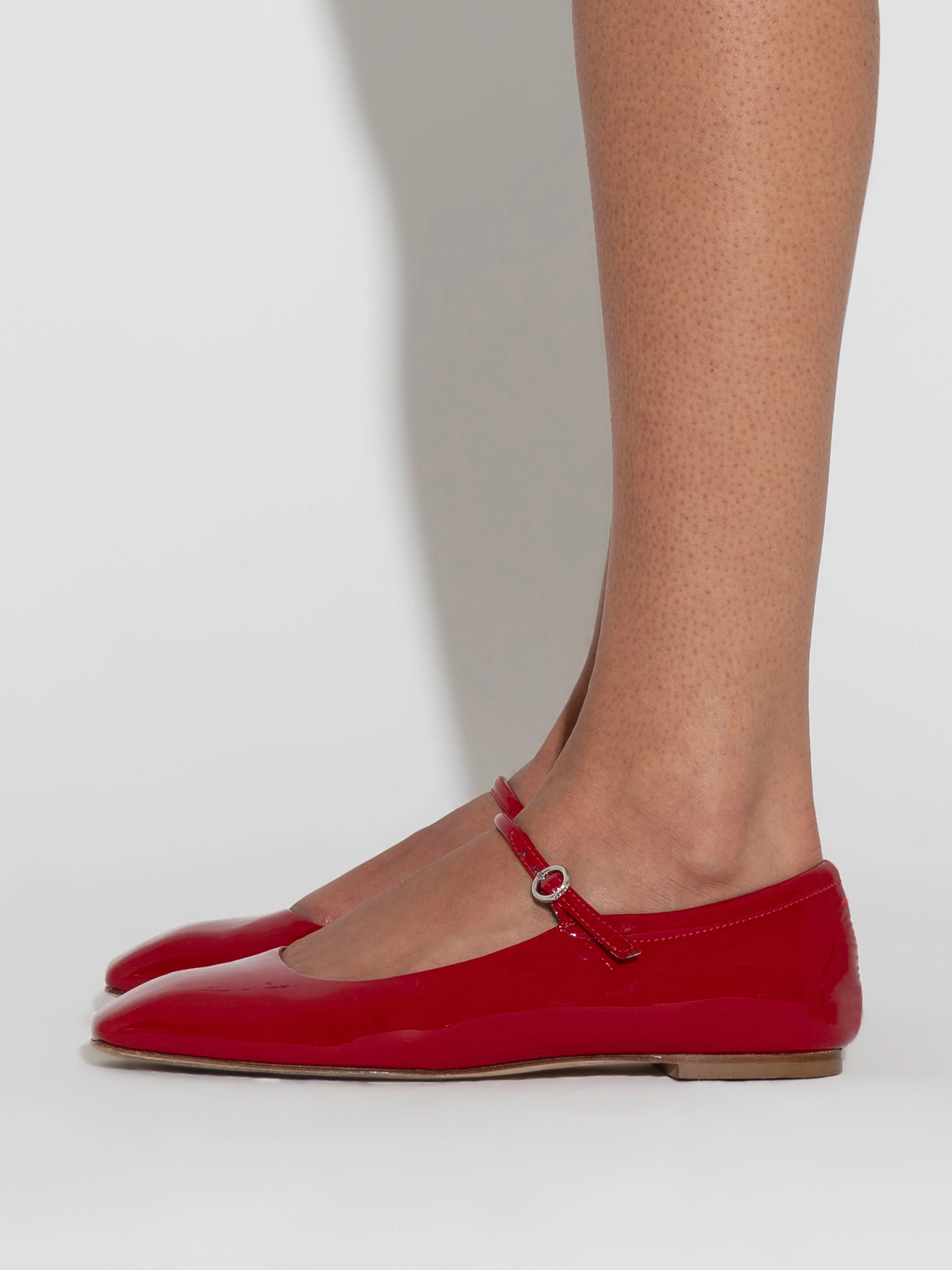 Uma Leather Mary-Jane Flats