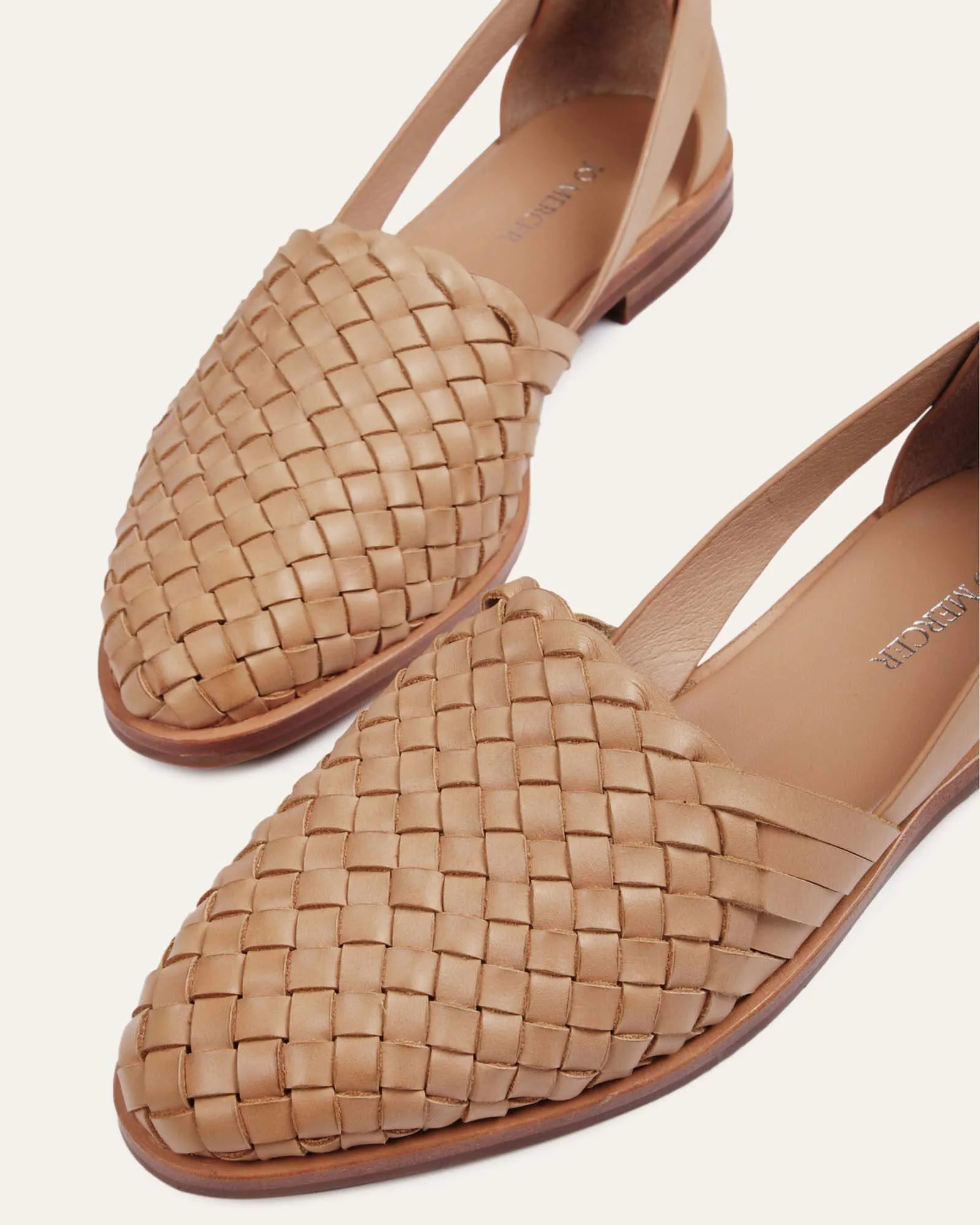 WISDOM CASUAL FLATS TAN LEATHER