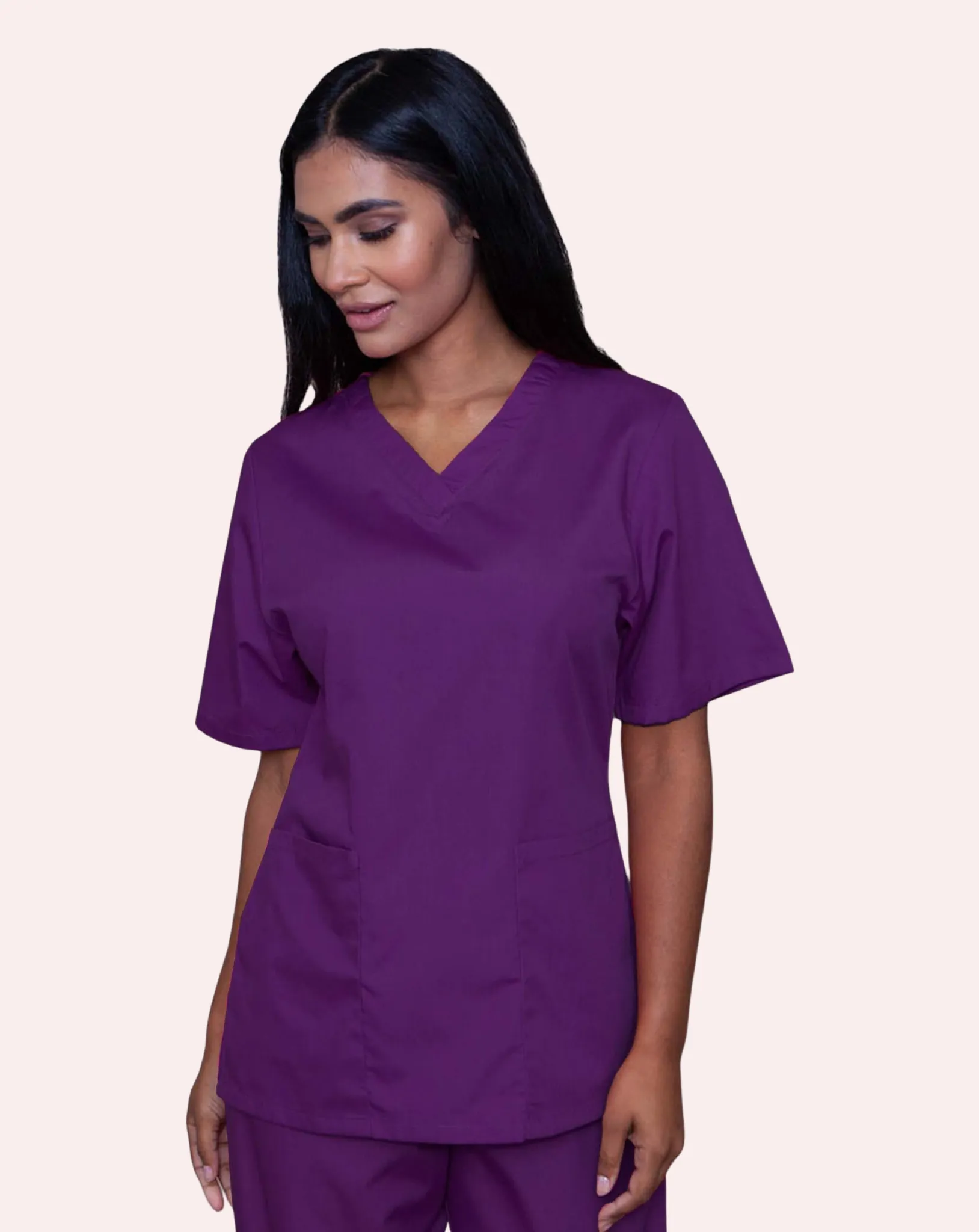 Women's Lightweight Scrub Tunic - Purple